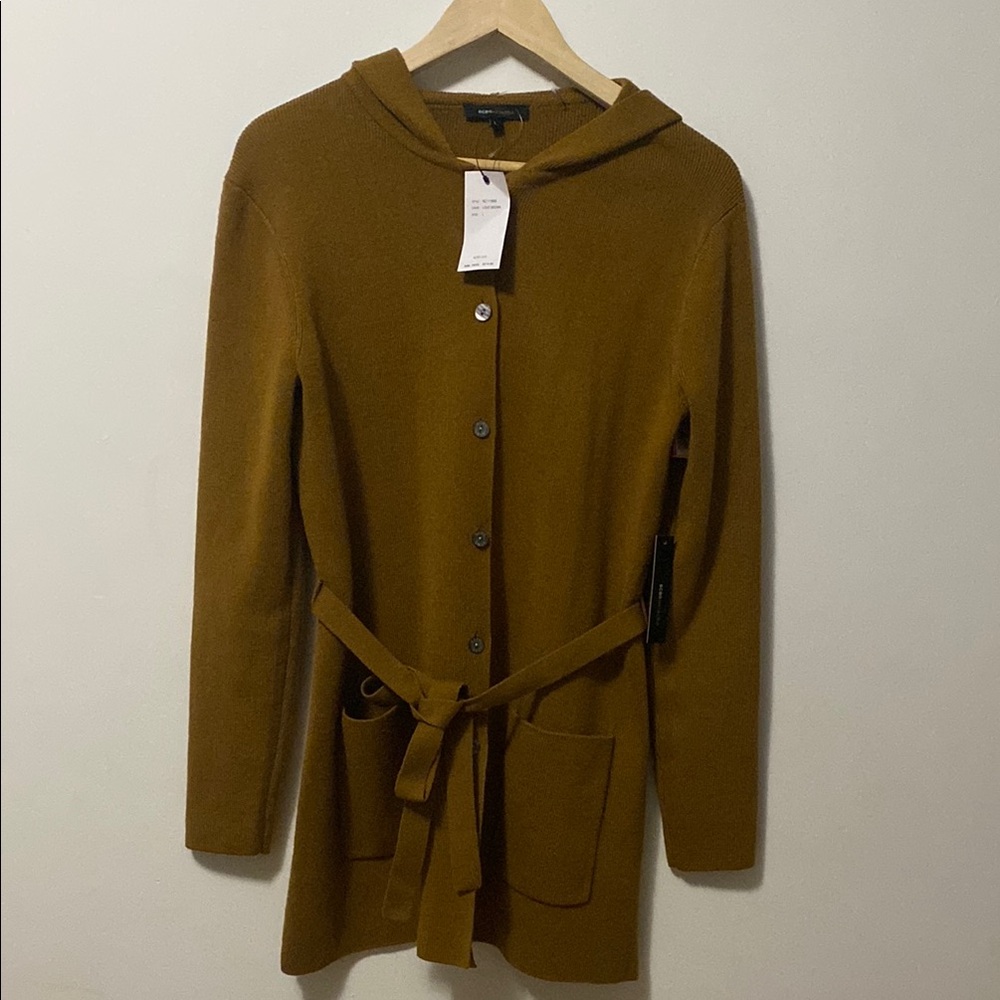 BCBGMaxAzria Mustard Knit Cardigan